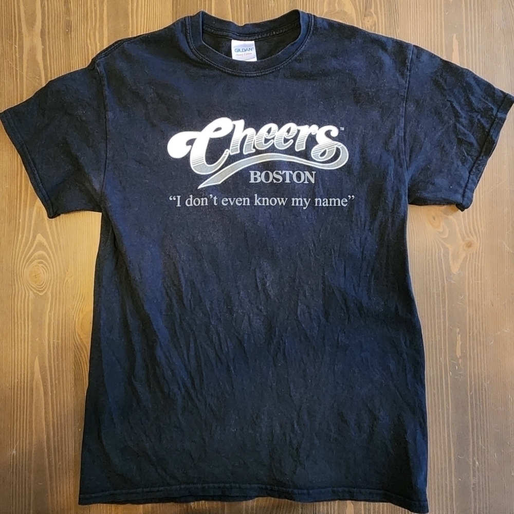 Cheers T Shirt Boston "I Don't Even Know My Name" Gildan Heavy Cotton Shirt Sz M